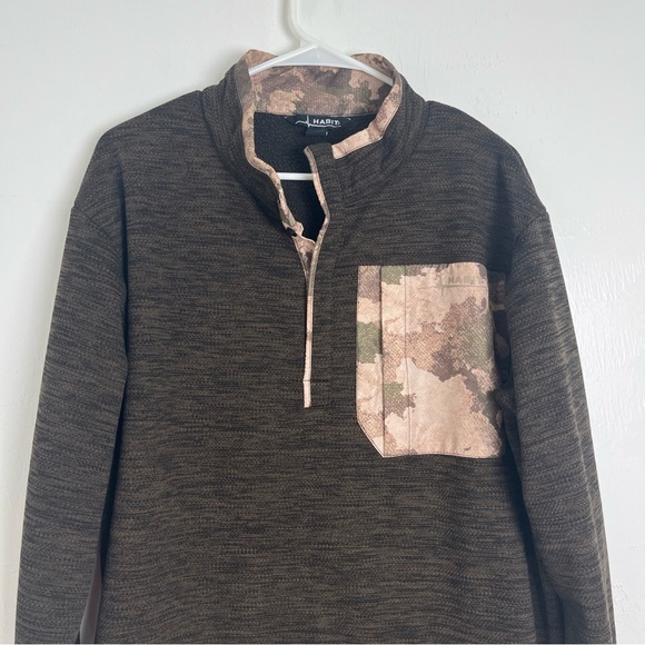 Habit Men's Fleece Pullover Scent Factor Size L/G Sweater Large - Picture 2 of 10